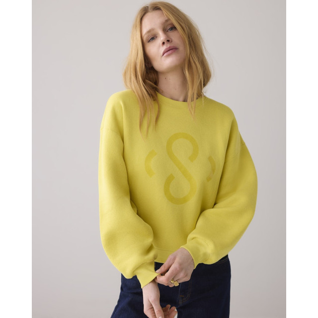 Summum sweatshirt vintage sweat 3s5067-30413 202 mimosa yellow 06721.440.0001 large