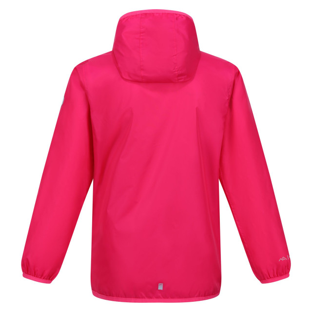 Regatta Groot buitenshuis kinderen/kinderen lever ii packaway rain jacket UTRG1885_pinkpotion large