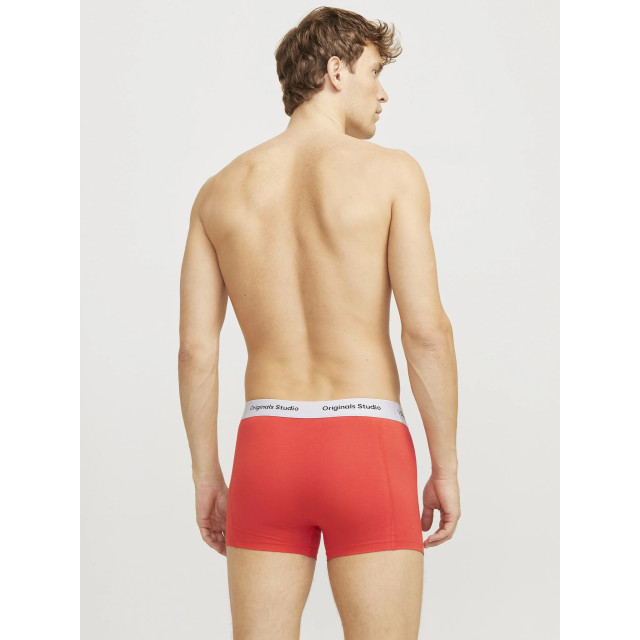 Jack & Jones Heren boxershorts trunks jacvesterbro 5-pack rood/blauw/zwart 12279286 large