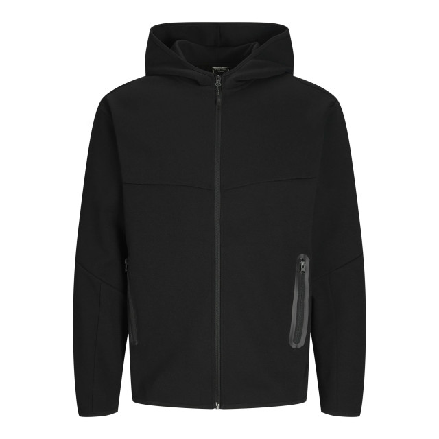 Jack & Jones Heren hoodie met rits jcofusion 12260150-Zwart large