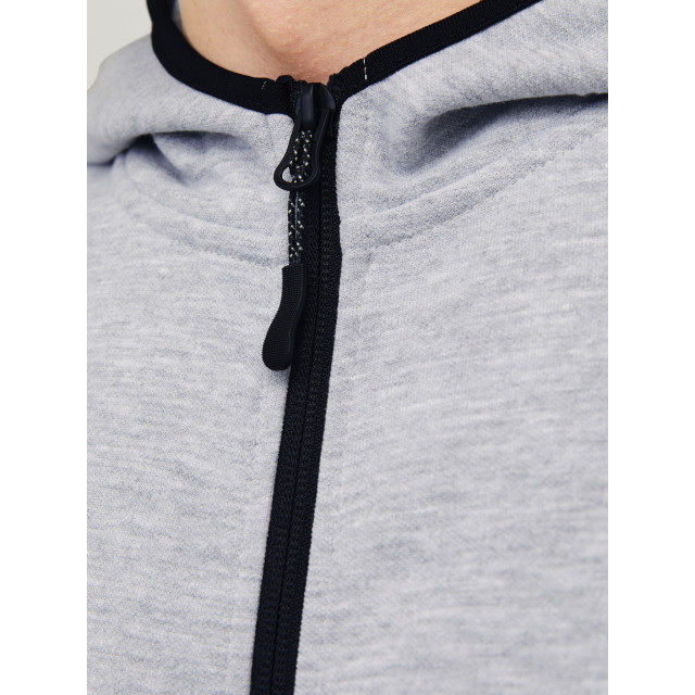 Jack & Jones Heren hoodie met rits jcofusion 12260150-Grijs large