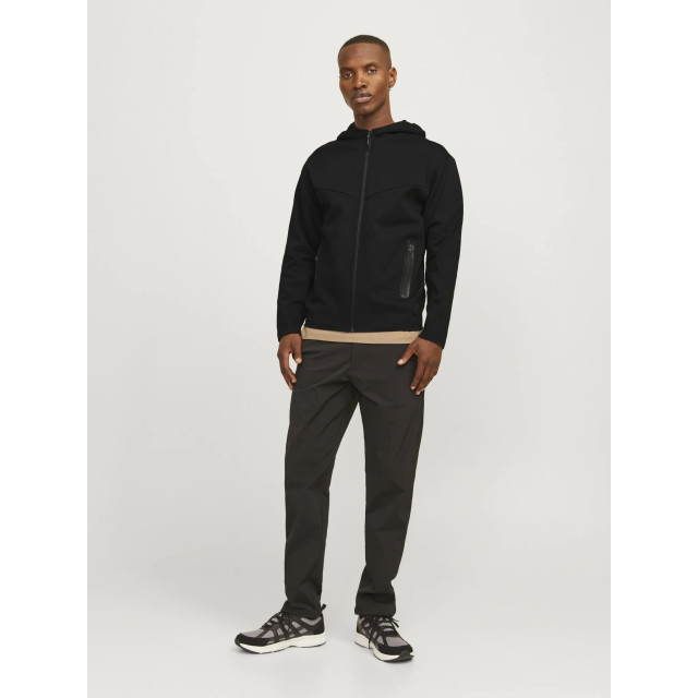 Jack & Jones Heren hoodie met rits jcofusion 12260150-Zwart large