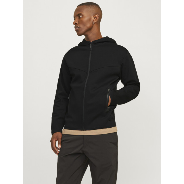Jack & Jones Heren hoodie met rits jcofusion 12260150-Zwart large