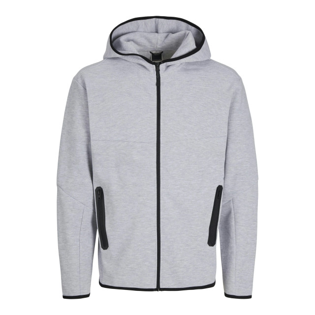 Jack & Jones Heren hoodie met rits jcofusion 12260150-Grijs large