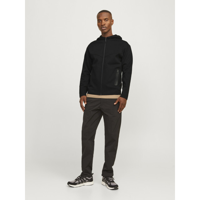 Jack & Jones Heren hoodie met rits jcofusion 12260150-Zwart large