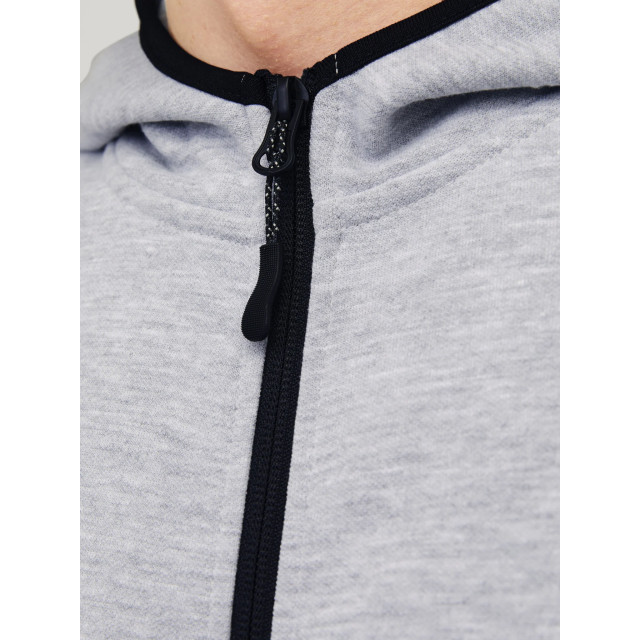 Jack & Jones Heren hoodie met rits jcofusion 12260150-Grijs large