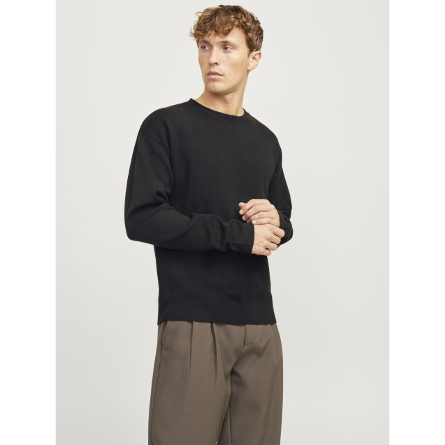 Jack & Jones Bradfort knit crew neck 12259649-BLK-XL large