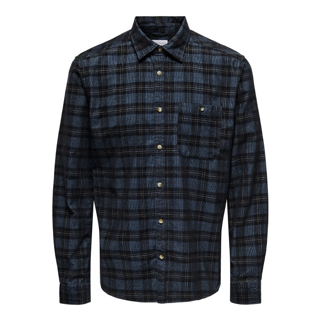 Only & Sons Nelson yarn dye corduroy 22030760-BLK-L large