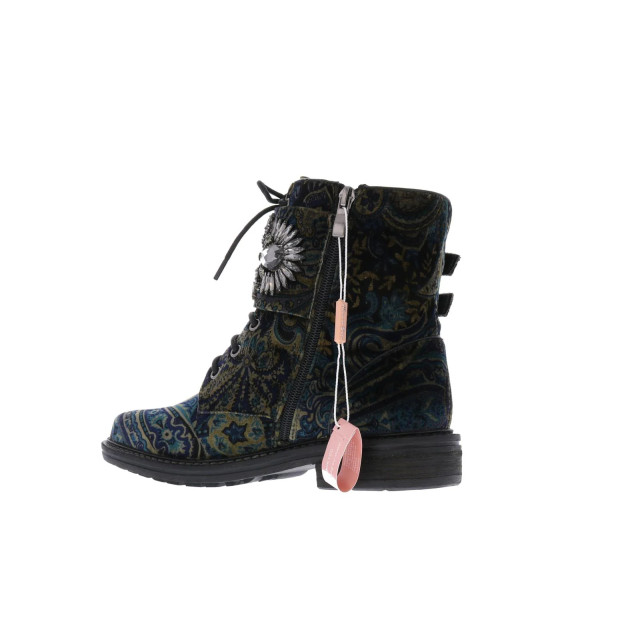 Paris Punk Dames strass biker boot A18-395-Hawai Blue large