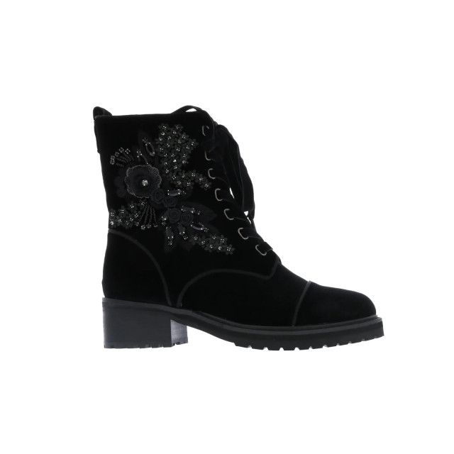 Paris Punk Dames strass velvet A18-381-Nero large