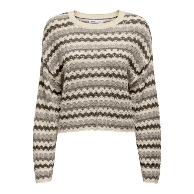 Only Onlasa ls short o-neck cc knt dessin 4219.88.0139 large