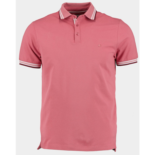 Bos Bright Blue Polo korte mouw brick polo oxford collar 24108br06bo/730 rose 179830 large