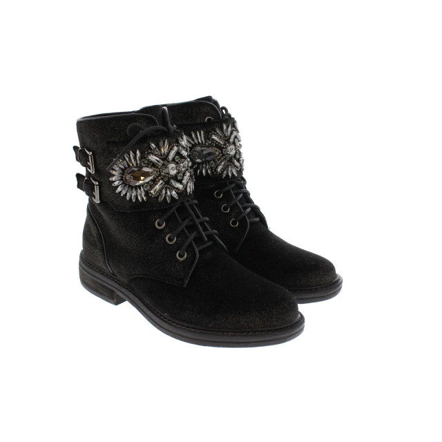 Paris Punk Dames strass biker boot A18-395-Bronze large