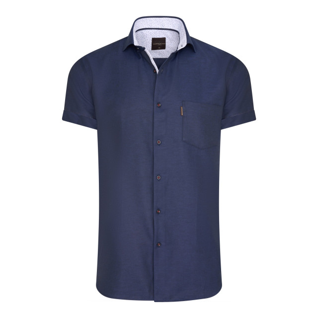Cappuccino Italia Short sleeve blouse navy CAP-SS-UNI-NVY-L large