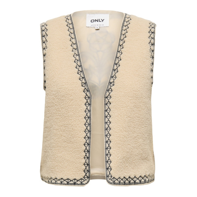 Only Onlsvea teddy emb. waistcoat cs otw ecru 4259.03.0005 large