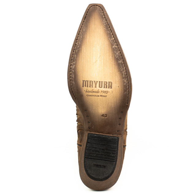 Mayura Boots Cowboy laarzen 1935-milanelo zamora/ natural DESERT-2567 CRAZY OLD SADALE / PYTHON TIERRA  large