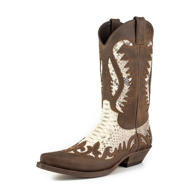 Mayura Boots Cowboy laarzen desert-2567 crazy old sadale / blanco DESERT-2567 CRAZY OLD SADALE / PYTHON BLANCO  large