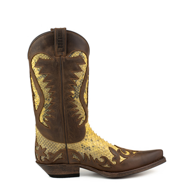 Mayura Boots Cowboy laarzen desert-2567 crazy old sadale / camel 421 DESERT-2567 CRAZY OLD SADALE / PYTHON CAMEL 421  large