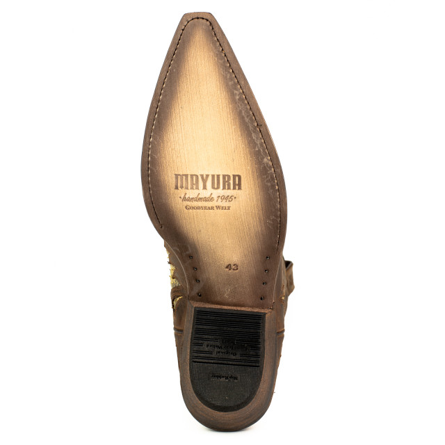 Mayura Boots Cowboy laarzen desert-2567 crazy old sadale / camel 421 DESERT-2567 CRAZY OLD SADALE / PYTHON CAMEL 421  large