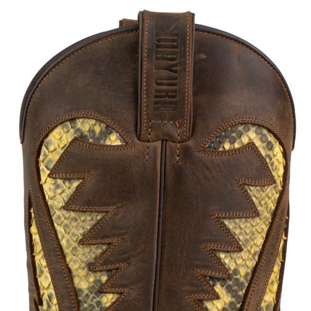 Mayura Boots Cowboy laarzen desert-2567 crazy old sadale / camel 421 DESERT-2567 CRAZY OLD SADALE / PYTHON CAMEL 421  large