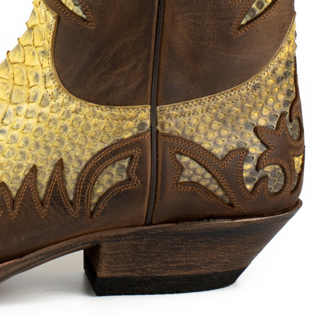 Mayura Boots Cowboy laarzen desert-2567 crazy old sadale / camel 421 DESERT-2567 CRAZY OLD SADALE / PYTHON CAMEL 421  large