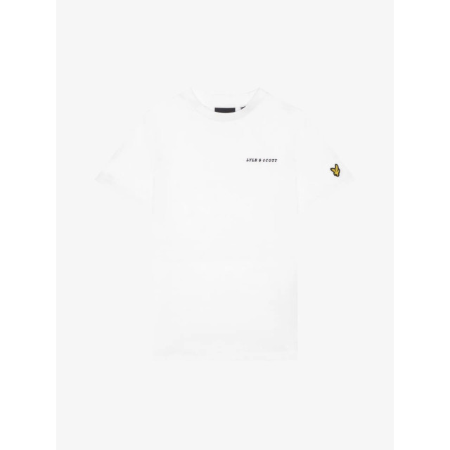 Lyle and Scott Jongens shirt script embroidered wit TSB2012V-626-WHITE large