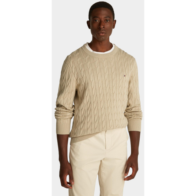Tommy Hilfiger Pullover classic cotton cable crew neck mw0mw33132/rbt 184917 large