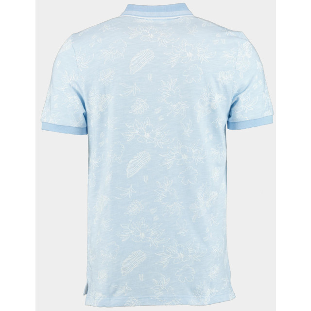 Bos Bright Blue Polo korte mouw ken polo oxford aop 24108ke09bo/210 light blue 179834 large