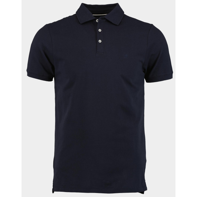 Bos Bright Blue Polo korte mouw arto polo fine pique plain 24108ar22bo/290 navy 180364 large