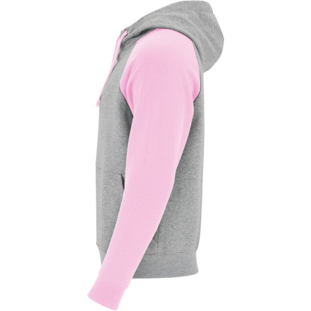 Roly Badet tweekleurige hoodie kinderen/kinderen UTPF4552_heathergreylightpink large
