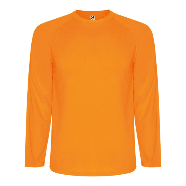 Roly Heren montecarlo sport t-shirt met lange mouwen UTPF4574_fluorescentorange large