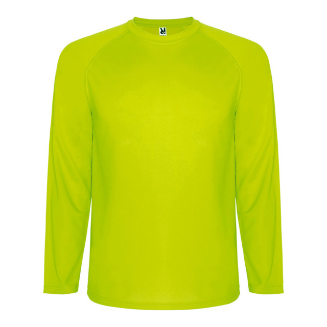 Roly Heren montecarlo sport t-shirt met lange mouwen UTPF4574_fluorescentyellow large
