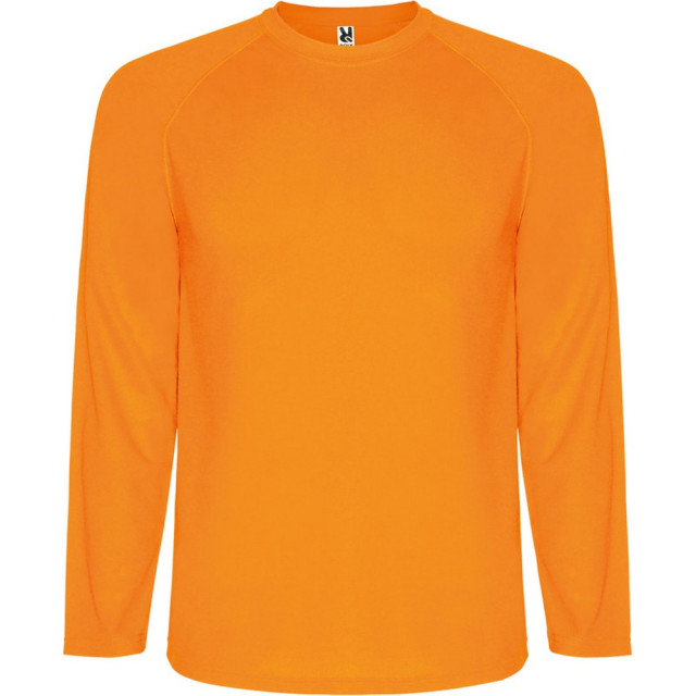 Roly Kinder/kids montecarlo sport t-shirt met lange mouwen UTPF4578_fluorescentorange large