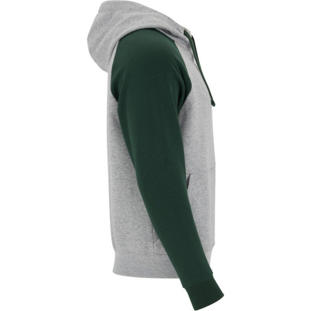 Roly Badet tweekleurige hoodie kinderen/kinderen UTPF4552_heathergreybottlegreen large