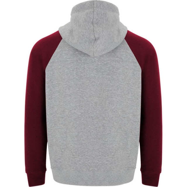 Roly Badet tweekleurige hoodie kinderen/kinderen UTPF4552_heathergreygarnet large
