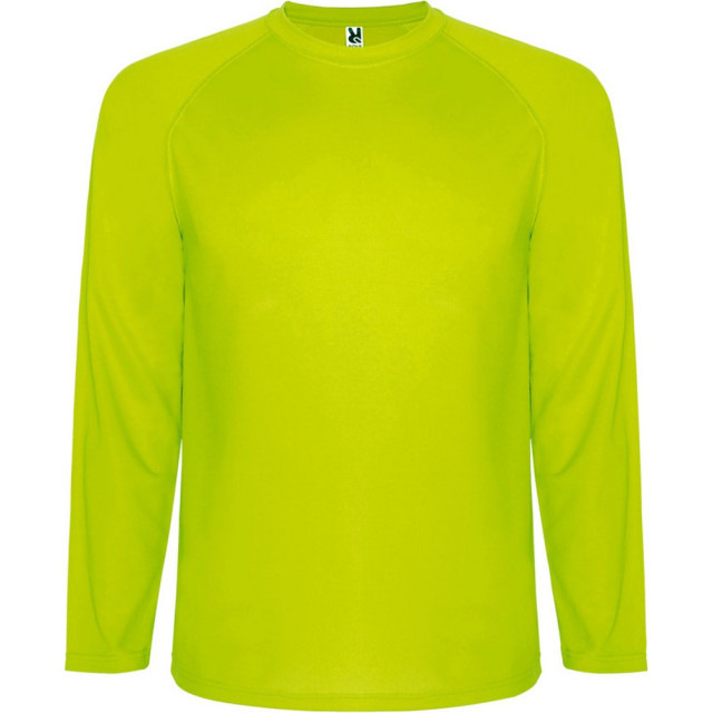 Roly Kinder/kids montecarlo sport t-shirt met lange mouwen UTPF4578_fluorescentyellow large
