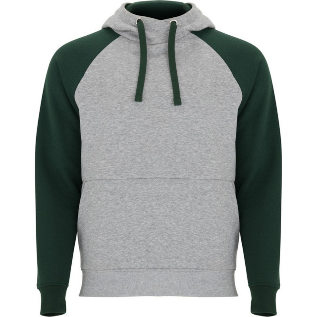 Roly Badet tweekleurige hoodie kinderen/kinderen UTPF4552_heathergreybottlegreen large