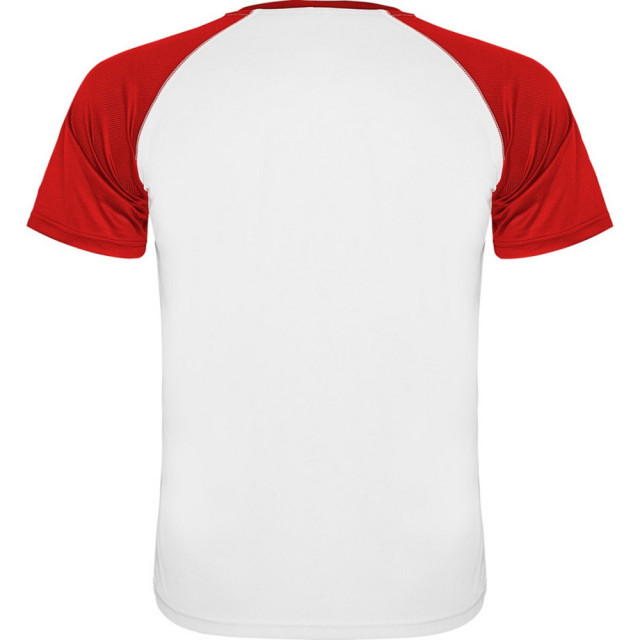 Roly Kinderen/kinderen indianapolis sport t-shirt met korte mouwen UTPF4443_whitered large