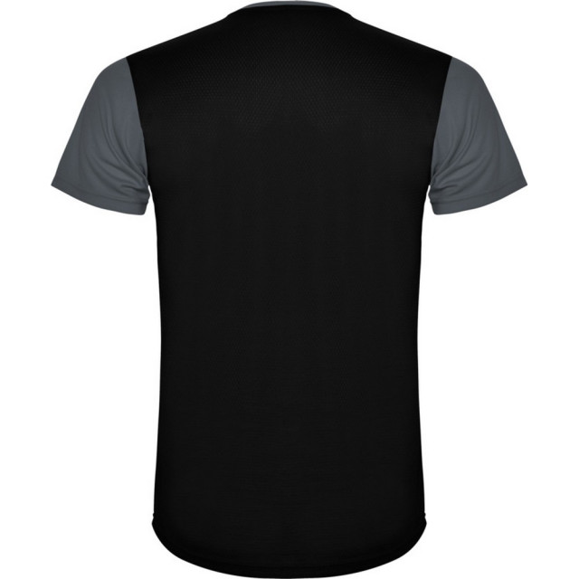 Roly Kinderen/kinderen detroit sport t-shirt UTPF4444_ebonysolidblack large