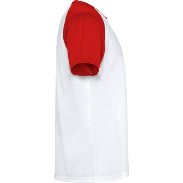 Roly Kinderen/kinderen indianapolis sport t-shirt met korte mouwen UTPF4443_whitered large