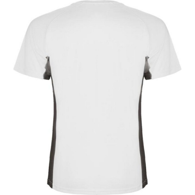 Roly Kinderen/kinderen shanghai sport t-shirt met korte mouwen UTPF4442_whitedarklead large