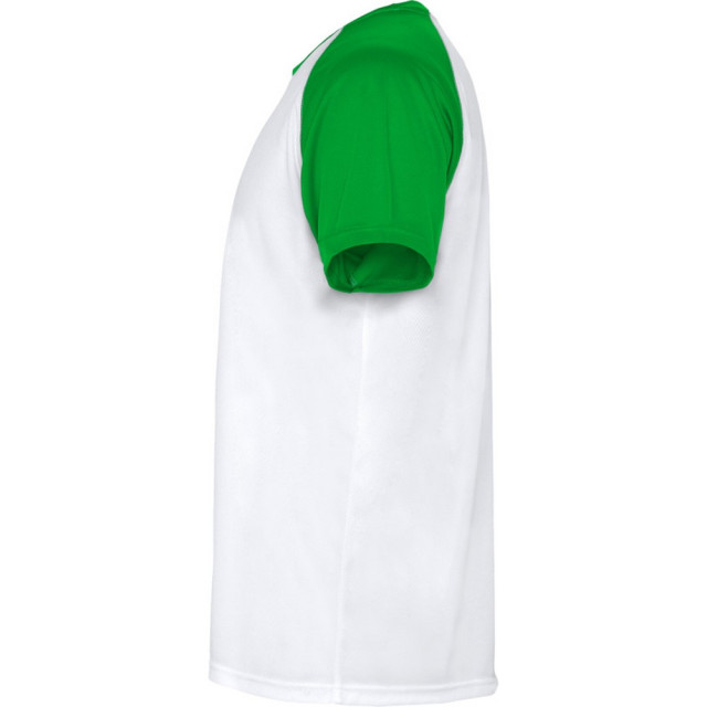 Roly Kinderen/kinderen indianapolis sport t-shirt met korte mouwen UTPF4443_whiteferngreen large