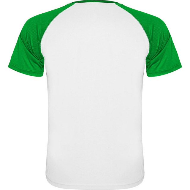 Roly Kinderen/kinderen indianapolis sport t-shirt met korte mouwen UTPF4443_whiteferngreen large