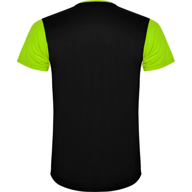 Roly Kinderen/kinderen detroit sport t-shirt UTPF4444_limesolidblack large