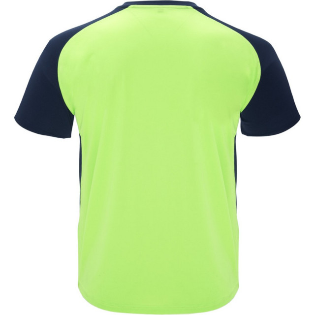 Roly Kinder/kinder bugatti sport t-shirt met korte mouwen UTPF4440_flurogreennavy large