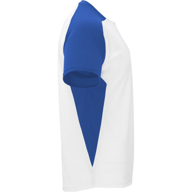Roly Kinder/kinder bugatti sport t-shirt met korte mouwen UTPF4440_whiteroyalblue large