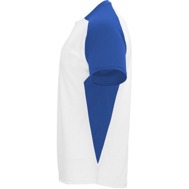 Roly Kinder/kinder bugatti sport t-shirt met korte mouwen UTPF4440_whiteroyalblue large