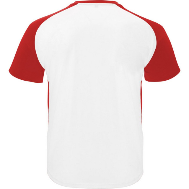 Roly Kinder/kinder bugatti sport t-shirt met korte mouwen UTPF4440_whitered large