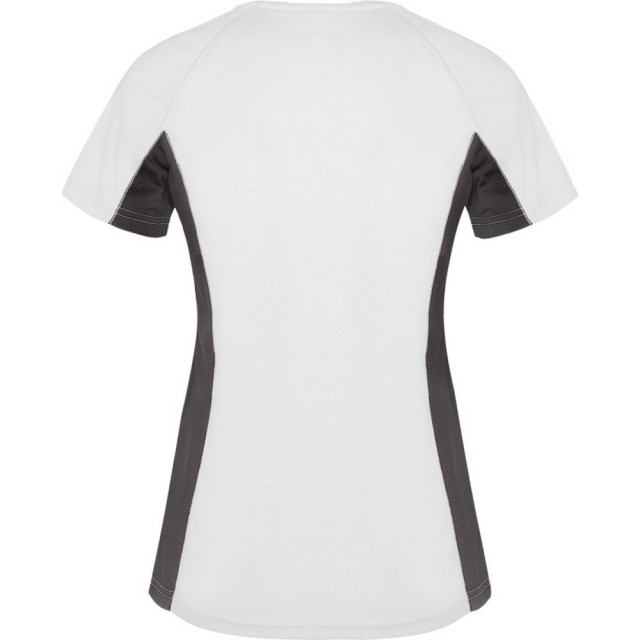 Roly Dames shanghai sport t-shirt met korte mouwen UTPF4435_whitedarklead large