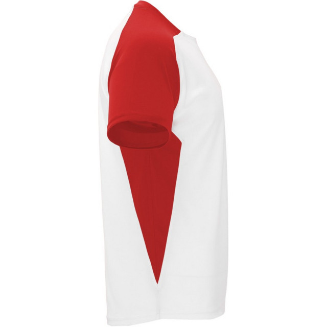 Roly Kinder/kinder bugatti sport t-shirt met korte mouwen UTPF4440_whitered large
